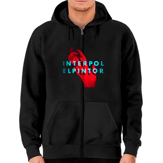 Discover Interpol El Pintor Album Indie Logo Black Zip Hoodies Zip Hoodies