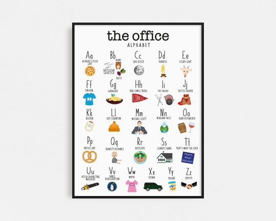 Discover The Office Alphabet - The Office TV Poster