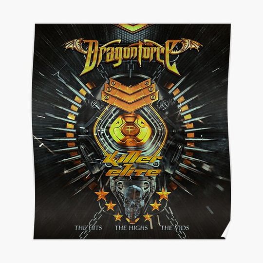 Discover DragonForce are a Power Metal Premium Matte Vertical Poster