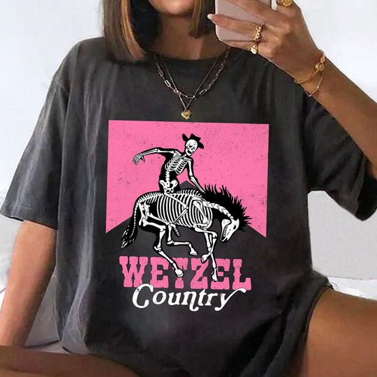 Discover Vintage Wetzel Cowboy Skeleton Life Tee
