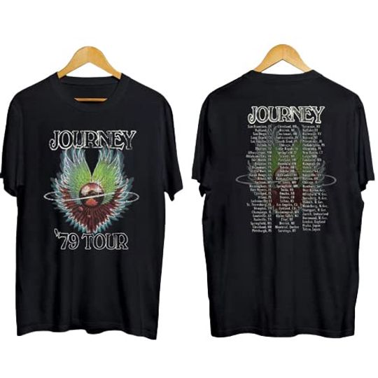 Discover Journey Evolution Album Tour List 1979 T-Shirt