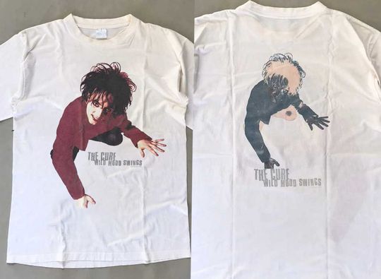 Discover 90s The Cure Wild Mood Swings T-Shirt, Vtg The Cure Rock Band Music Album Graphic Shirt