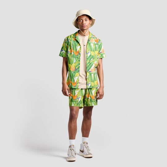 Discover Bird Of Paradise Casual Button-Up Shirt