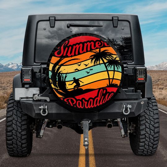 Discover Summer Paradise Spare Tire Cover