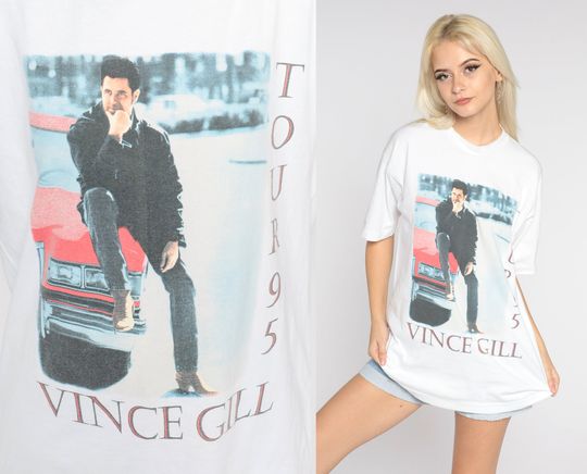 Discover Vince Gill Shirt 90s Country Music Tshirt 1995 When Love Finds