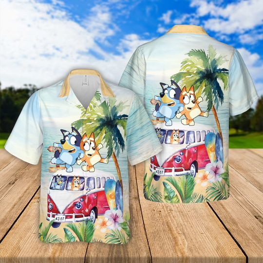 Discover BlueyDad Hawaiian Shirt