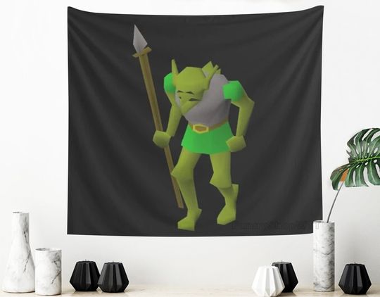 Discover Classic Goblin Old School Runescape Tapestry