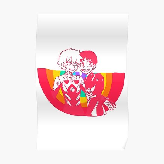 Discover NGE x BNHA GAYERerd. Premium Matte Vertical Poster