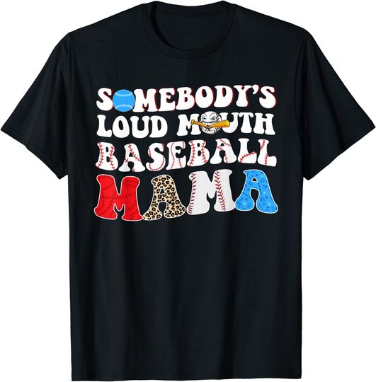 Discover Baseball Mama Distressed Funny Mother's Day Gift For Moms T-Shirt