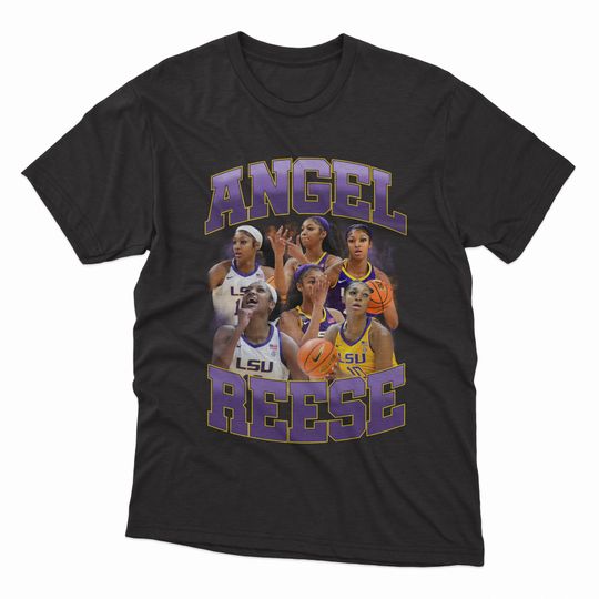 Discover Angel Reese T-Shirt Bayou Barbie Graphic Tee 90s Style, Angel Reese Vintage Competitor Shirt