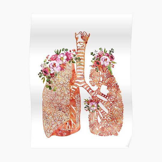 Discover Lungs Art Premium Matte Vertical Poster