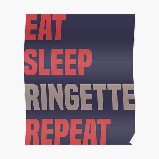Discover Eat Sleep Ringette Life Premium Poster