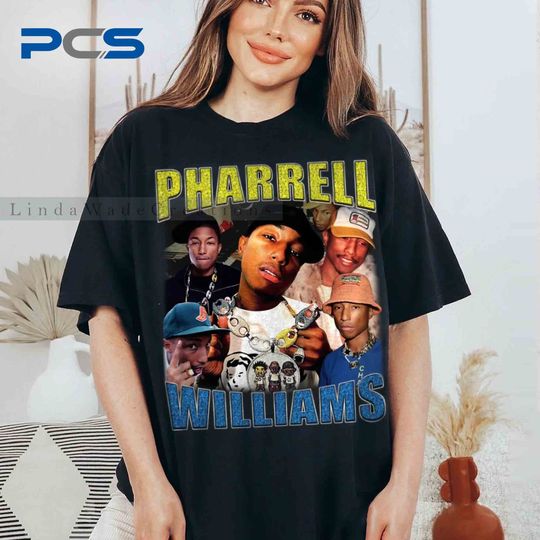 Discover Vintage Pharell William Shirt, Pharrell Williams Shirt, Gift For Fan Shirt