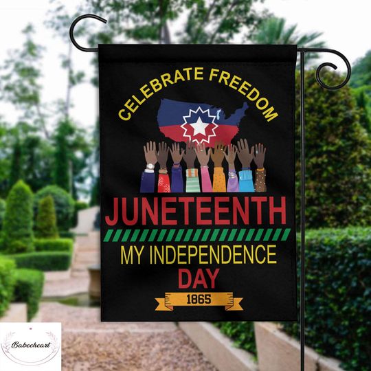 Discover Juneteenth Double-sided Flag, Juneteenth 1865 Flag, Freedom Since 1865 Flag