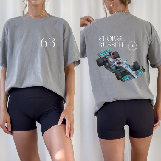Discover George Russell Tshirt Racing Tshirt