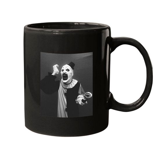 Discover Terrifier art the clown horror Mugs