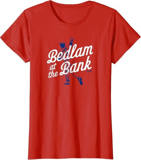 Discover Bedlam At The Bank Baseball Awesome Design Ladies' Crewneck T-Shirt