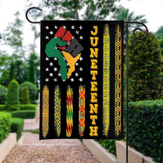 Discover Juneteenth Double-sided Flag, Juneteenth 1865 Flag, Freedom Since 1865 Flag