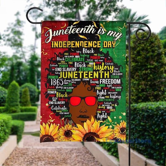 Discover Double-Sided Juneteenth Flag - Freedom Celebration