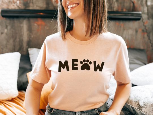 Discover Meow Shirt - Cute Cat Paw T-Shirt Design