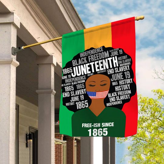 Discover Juneteenth Free-ish Flag - Freedom Day 1865 Celebration