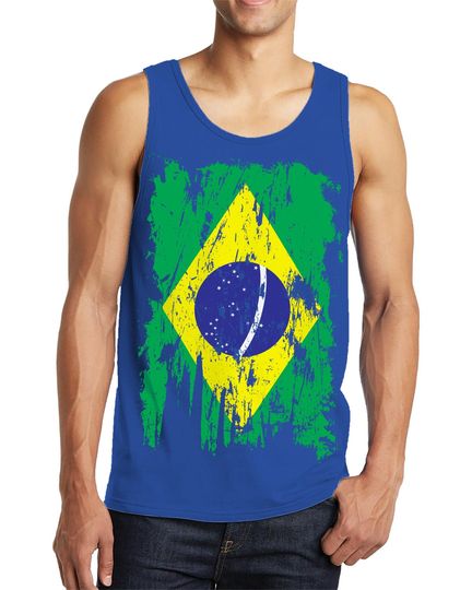 Discover Brazil Flag South American Brasilia Republica Federativa Do Brasil Brazilian Pride Patriotism Tank Top