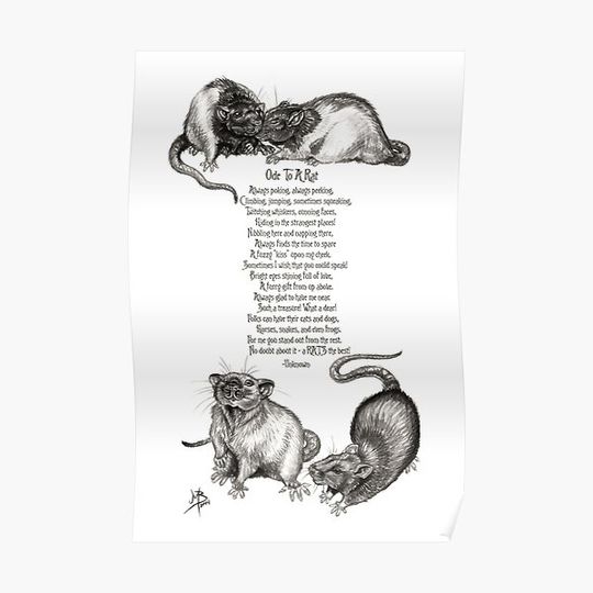 Discover Ode To A Rat Premium Matte Vertical Poster