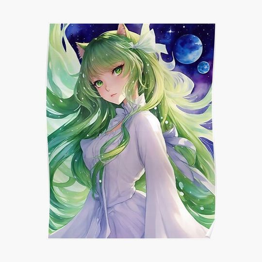 Discover Space Cat Premium Matte Vertical Poster
