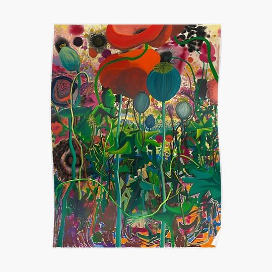 Discover Shara Hughes Red Rose Pop Premium Matte Vertical Poster