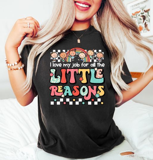 Discover I Love My Job for All the Little Reasons Shirt, Teacher School, School Counselor, Teacher Love Outfit, Teacher Gift, Science T-Shirt,Teacher