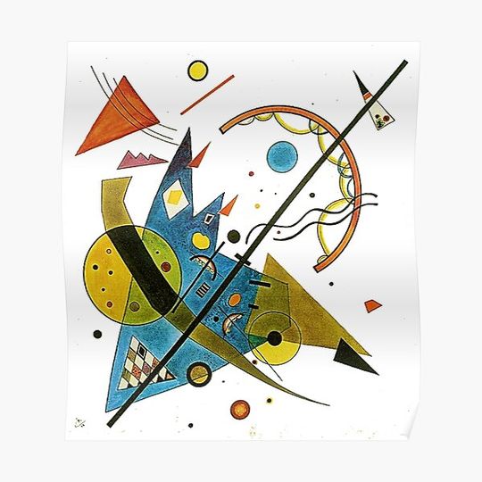 Discover HD Arch in Point,  by Wassily Kandinsky. 1923. Expressionism Premium Matte Vertical Poster