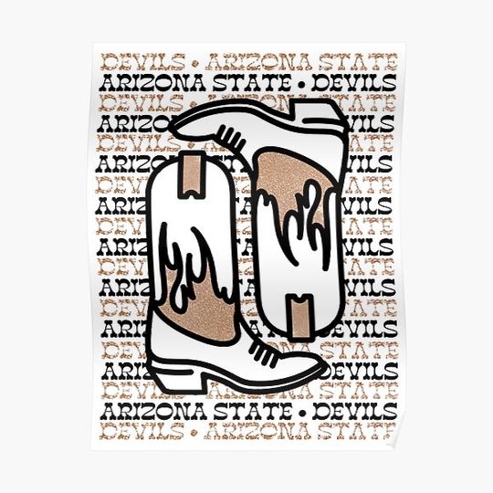 Discover Arizonna boots Premium Matte Vertical Poster