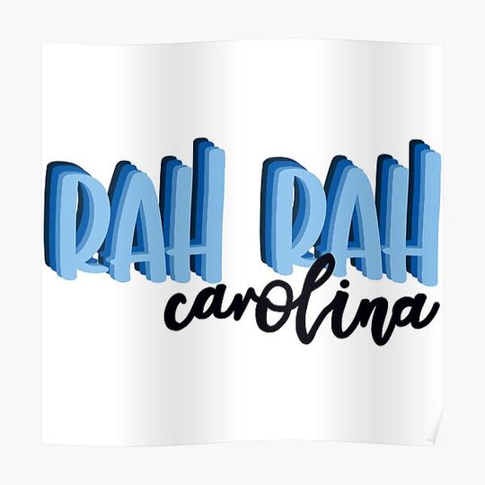 Discover Rah Rah Carolina Premium Matte Vertical Poster