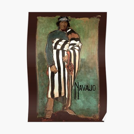 Discover “Navajo” Western Art by Gerald Cassidy Premium Matte Vertical Poster