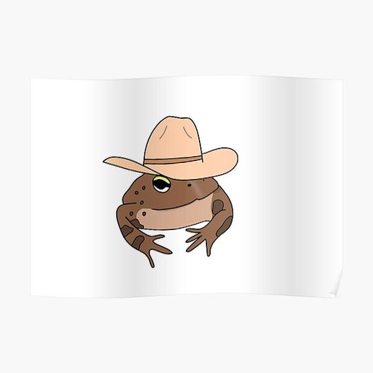 Discover Cowgirl toad Premium Matte Vertical Poster