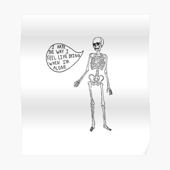 Discover Joyce Manor Skeleton Design Premium Matte Vertical Poster