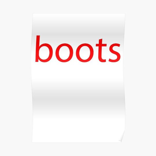 Discover boots red Premium Matte Vertical Poster