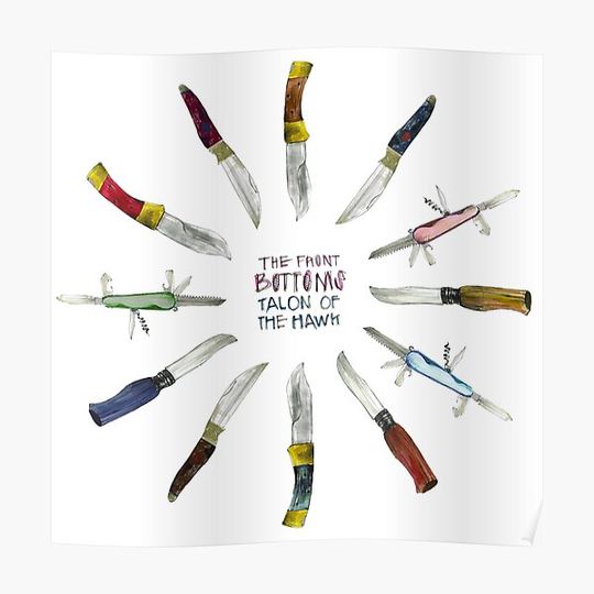 Discover the front bottoms talon of the hawk Premium Matte Vertical Poster