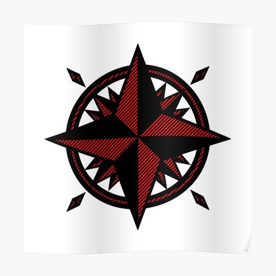 Discover Compass Premium Matte Vertical Poster