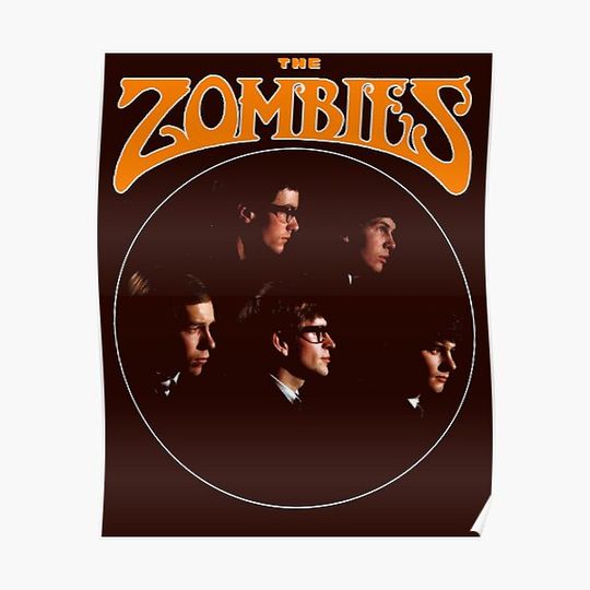 Discover The Zombies Classic English Rock Band sixties logo Premium Matte Vertical Poster