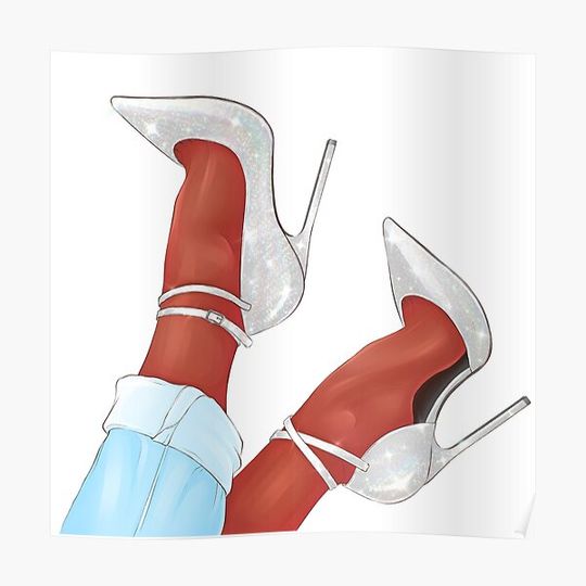 Discover High Heels Fashion Art Premium Matte Vertical Poster