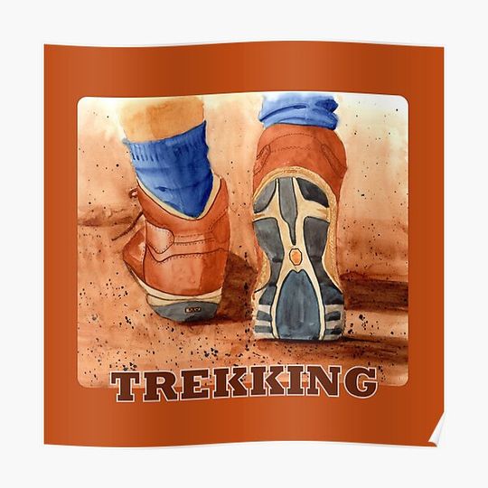 Discover Trekking - The First Step Premium Matte Vertical Poster