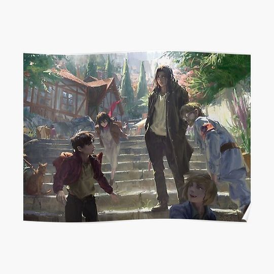 Discover Eren and Zeke in Paths Poster Premium Matte Vertical Poster