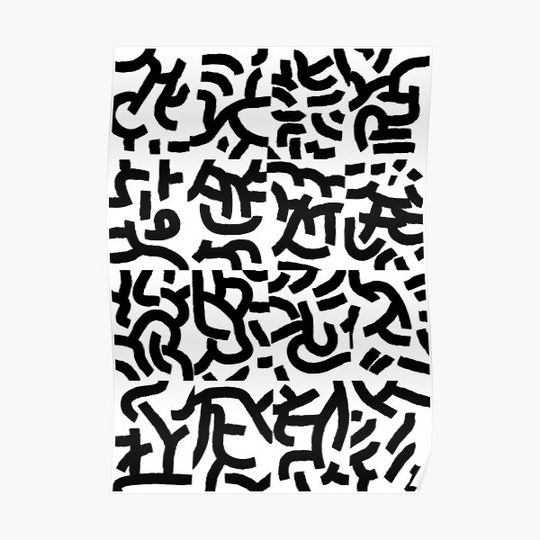 Discover Fragments of Rhizome Paths No.1 Premium Matte Vertical Poster