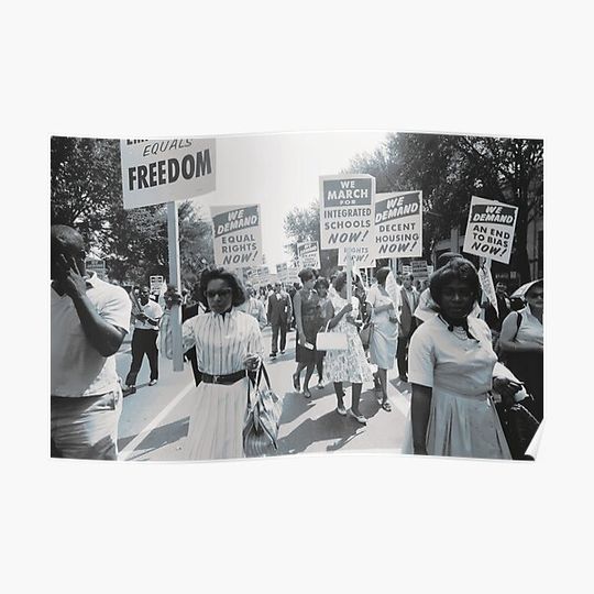 Discover Civil rights march on Washington, D.C. Premium Matte Vertical Poster
