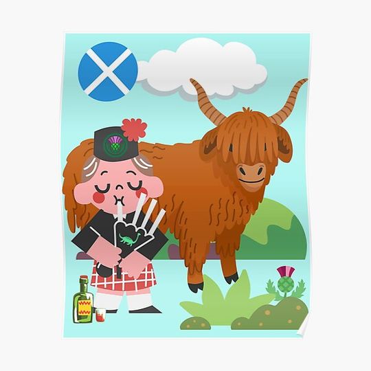 Discover Scotland Twee Premium Matte Vertical Poster
