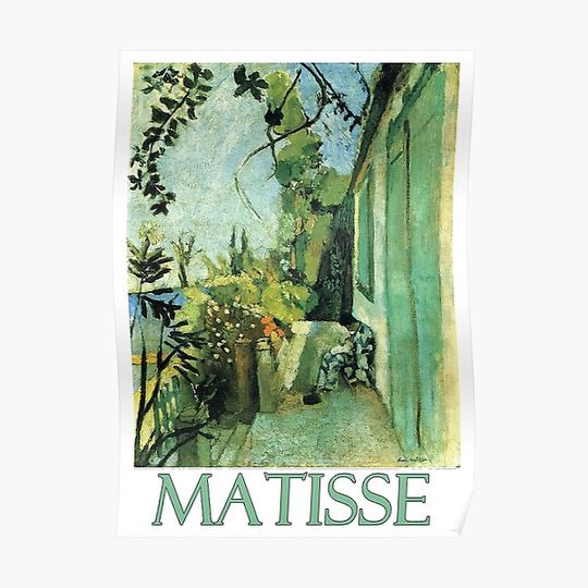 Discover The Terrace, St. Tropez (1904) by Henri Matisse Premium Matte Vertical Poster
