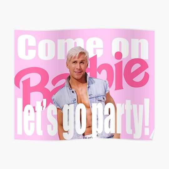 Discover Ryan gosling photo from Barbie movie Premium Matte Vertical Poster