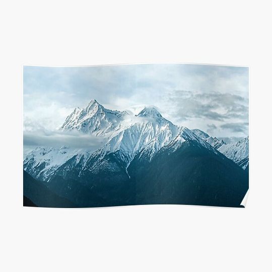 Discover Mountain Fog Premium Matte Vertical Poster
