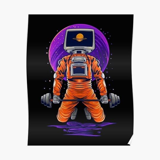 Discover Space sport Premium Matte Vertical Poster